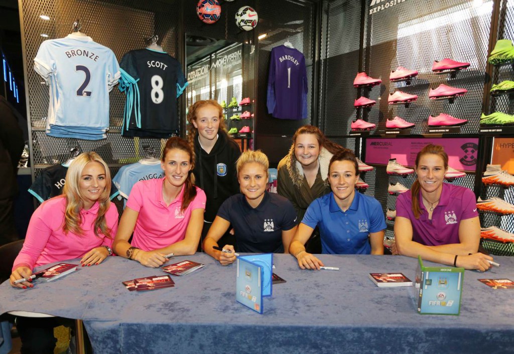 Toni Duggan, Jill Scott, Steph Houghton, Lucy Bronze and Karen Bardsley