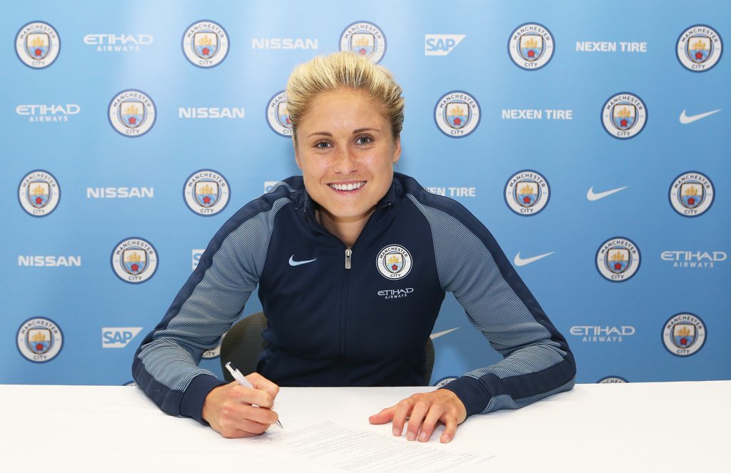 Man City Women Captain Steph Houghton commits her long term future to Manchester City Women