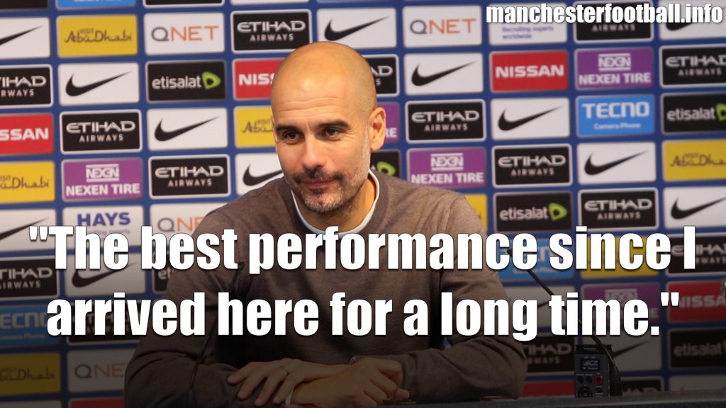 Pep Guardiola on Man City vs Stoke City, October 14, 2017