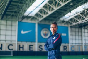 Nikita Parris has extended her contract with Manchester City until the end of the 2018-19 season