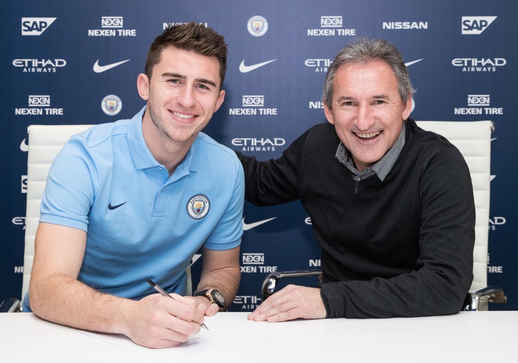 Aymeric Laporte and Txiki Begiristain