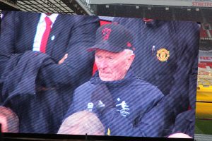 Harry Gregg at Munich 60th Anniversary Service in Old Trafford