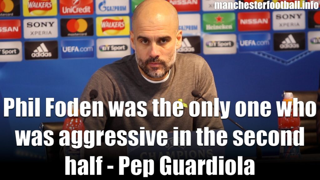 Pep Guardiola Man City vs FC Basel 1893 Champions League March 2018