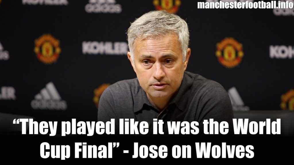 Jose Mourinho Man Utd vs Wolves 2019