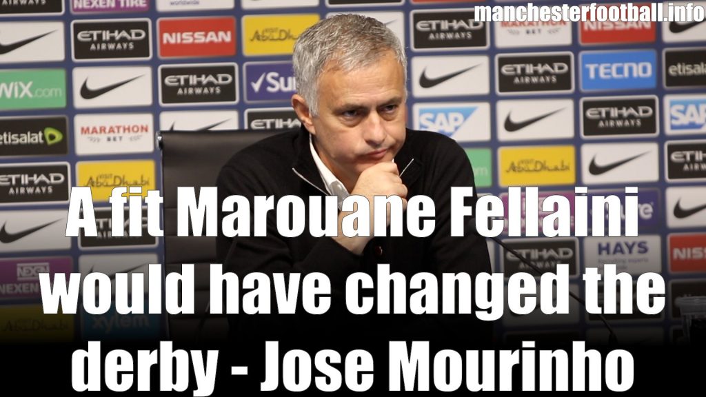 Jose Mourinho Man City vs Man Utd November 11 2019