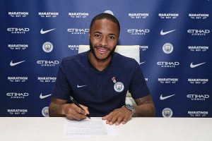 Raheem Sterling signs a new three year contract extension with Manchester City