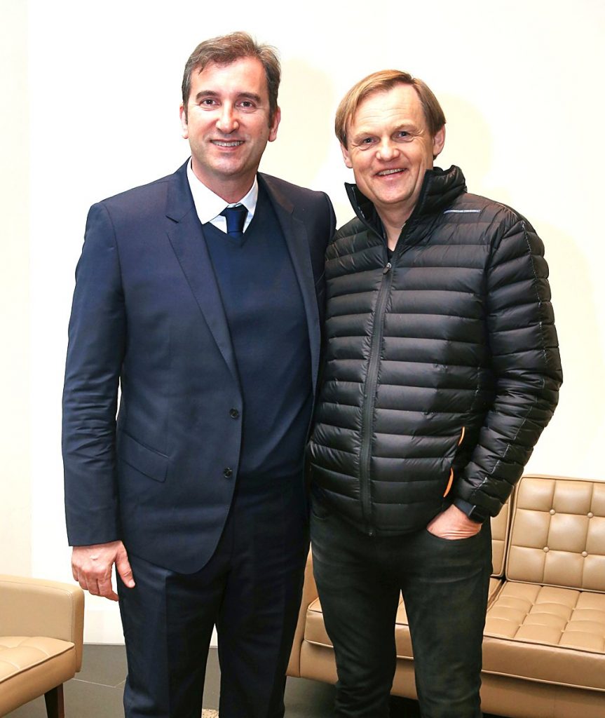 Ferran Soriano, CEO of City Football Group, and Bjorn Gulden, CEO of PUMA