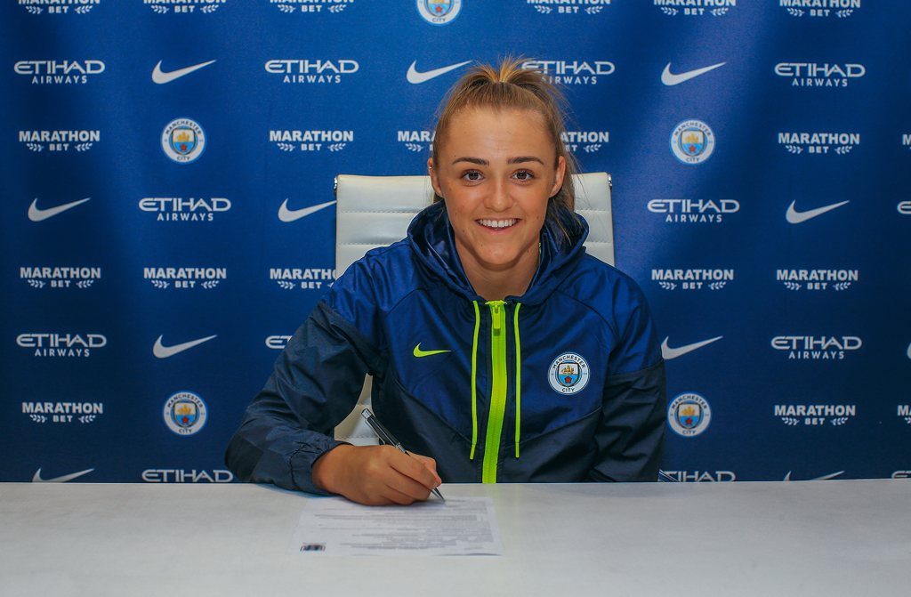 Georgia Stanway signs new three year contract with Man City