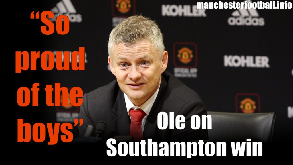 Ole Gunnar Solskjaer Man Utd vs Southampton March 2 2019