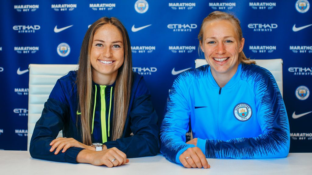 Janine Beckie and Pauline Bremer sign contract extensions with Manchester City