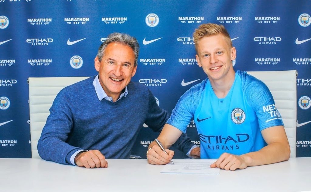 Txiki Begiristain and Oleksandr Zinchenko