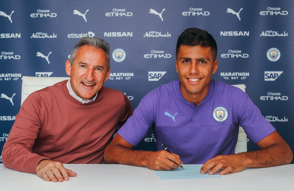 Txiki Begiristain with Rodri