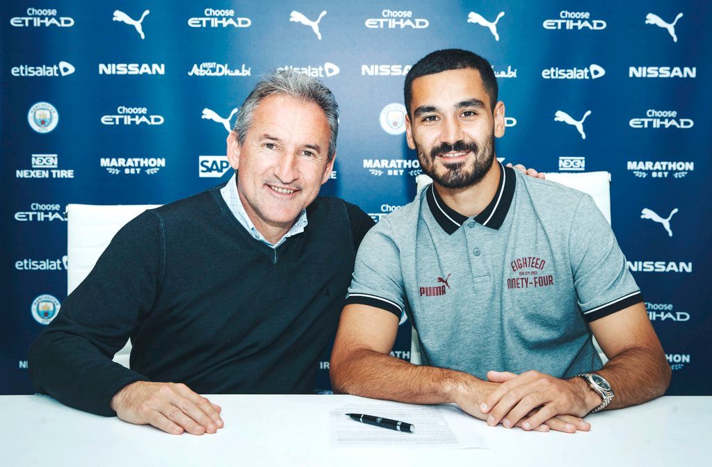 Txiki Begiristain and Ilkay Gundogan