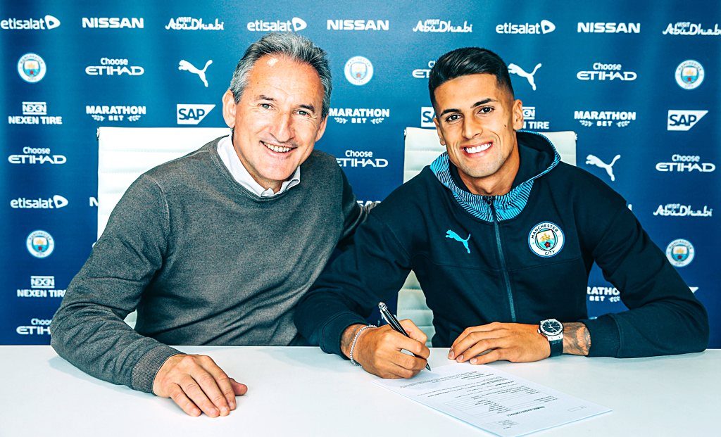 Txiki Begiristain and Joao Cancelo