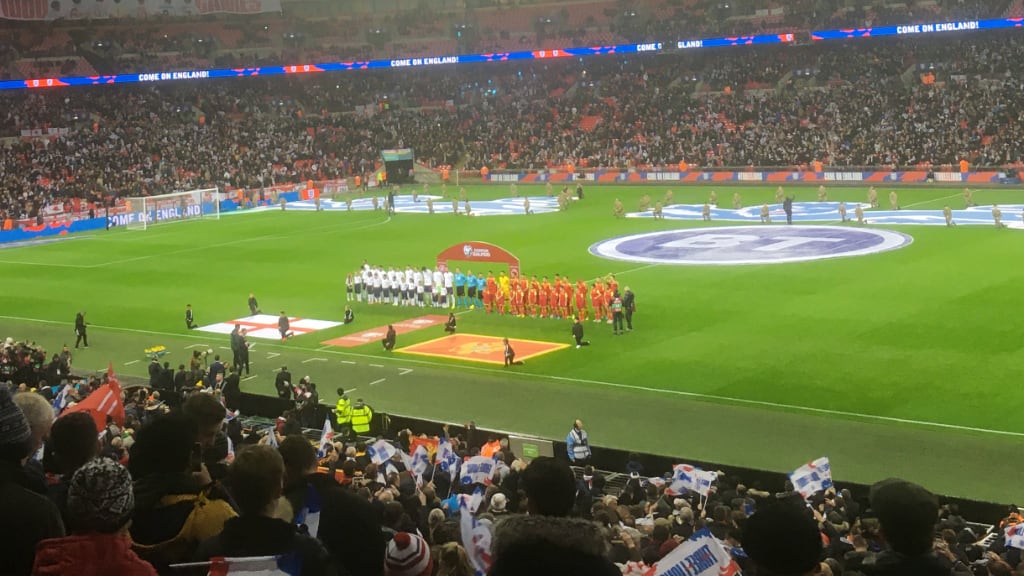 England vs Montenegro - the 1000th England international - Thursday November 14 2019