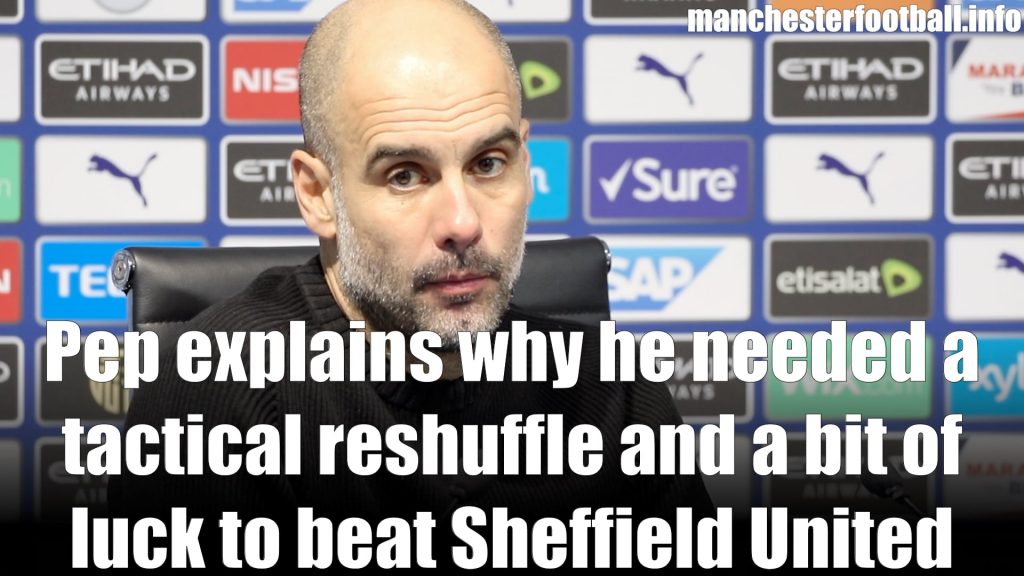 Pep Guardiola Man City 2, Sheffield United 0 - Sunday December 29 2019