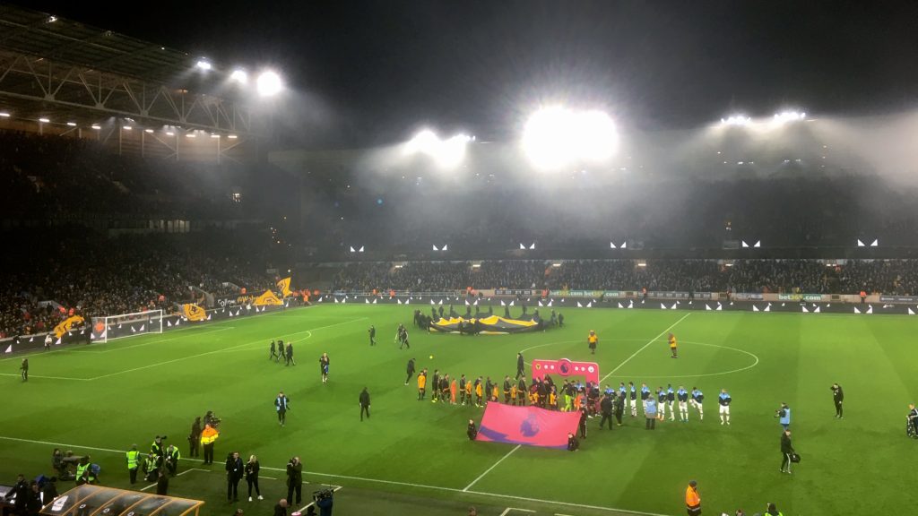 Wolves vs Manchester City line-ups before kick off at Molineux on Friday December 27 2019