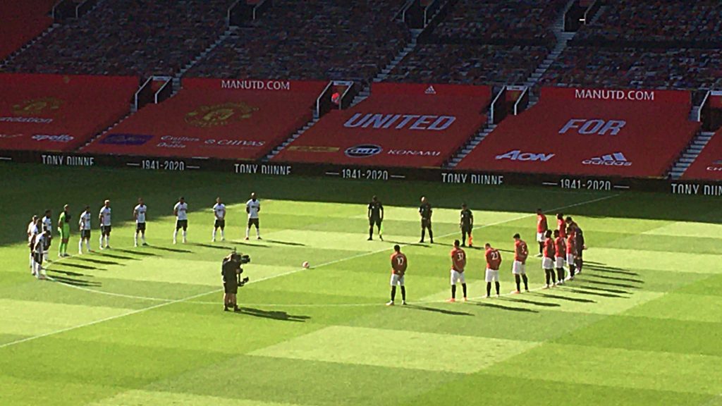 Manchester United and Sheffield United players remember Man Utd player Tony Dunne on Wednesday June 24 2020