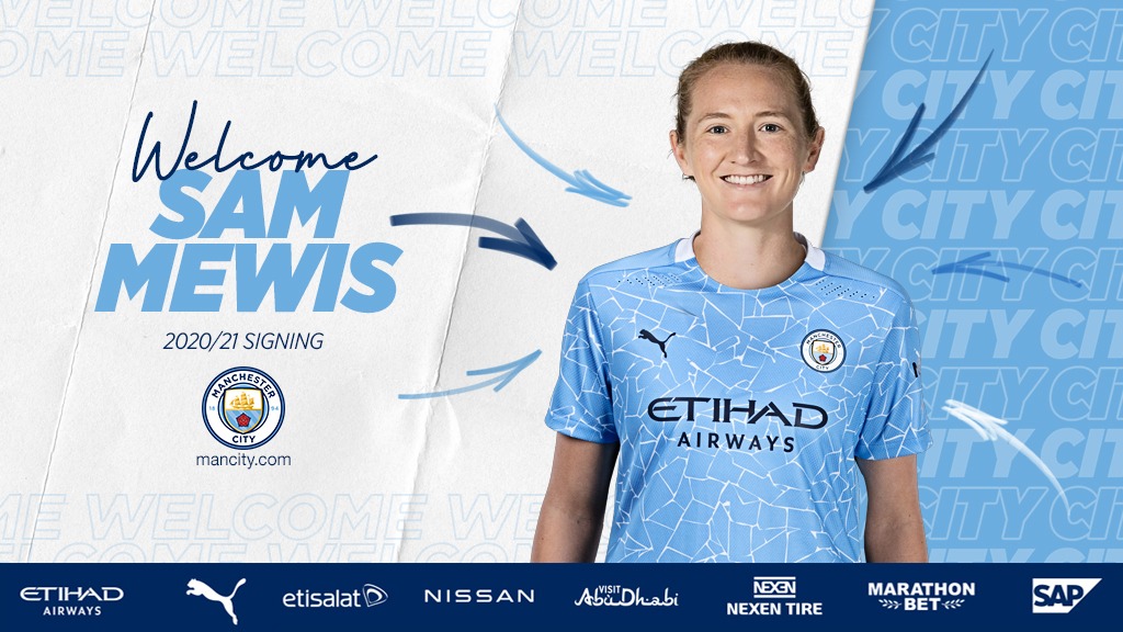 Sam Mewis joins Manchester City Women - Monday August 10 2020