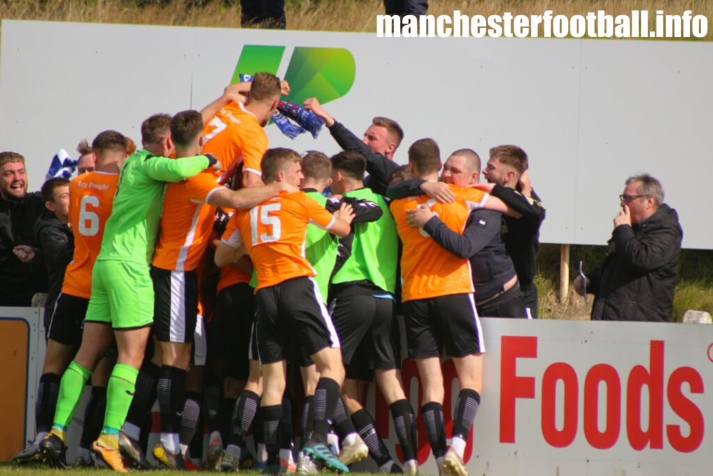 Keano Deacon's third goal for Stalybridge Celtic at Stocksbridge Park Steels