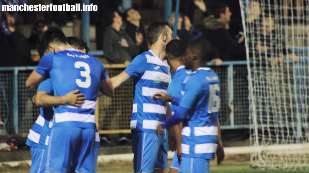 Lewis Salmon goal celebrations - Stalybridge Celtic 3, Bishop Auckland 0 FA Cup 