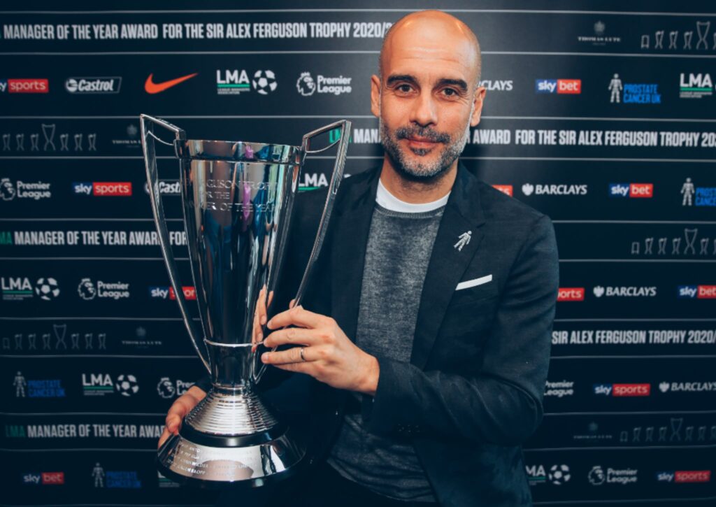 Pep Guardiola wins LMA Manager of the Year 2020-21