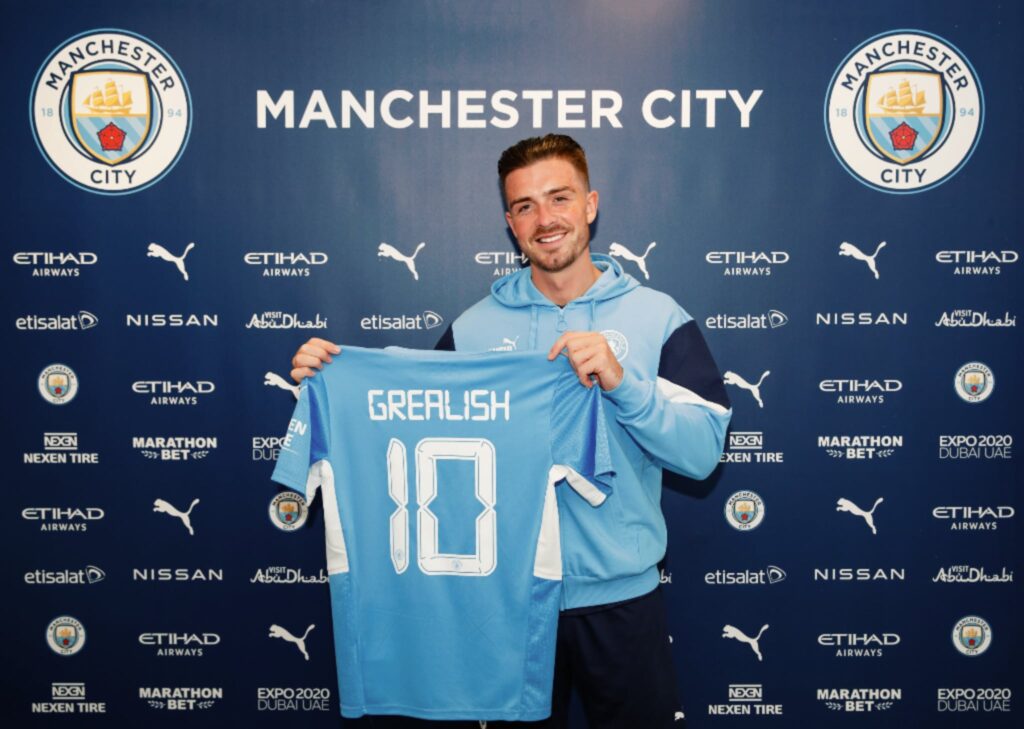 Jack Grealish and the number 10 shirt for Manchester City