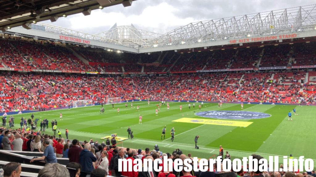 Ronaldo comes onto the Old Trafford pitch before the Man Utd vs Newcastle Utd match