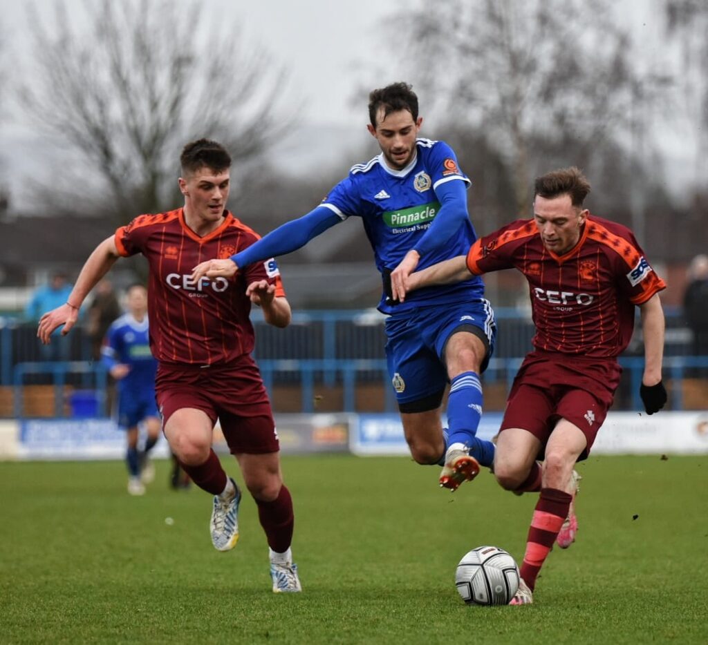 Adam Thomas bursting forward - Curzon Ashton - By Oli Biddle #biddleofnowherephotography