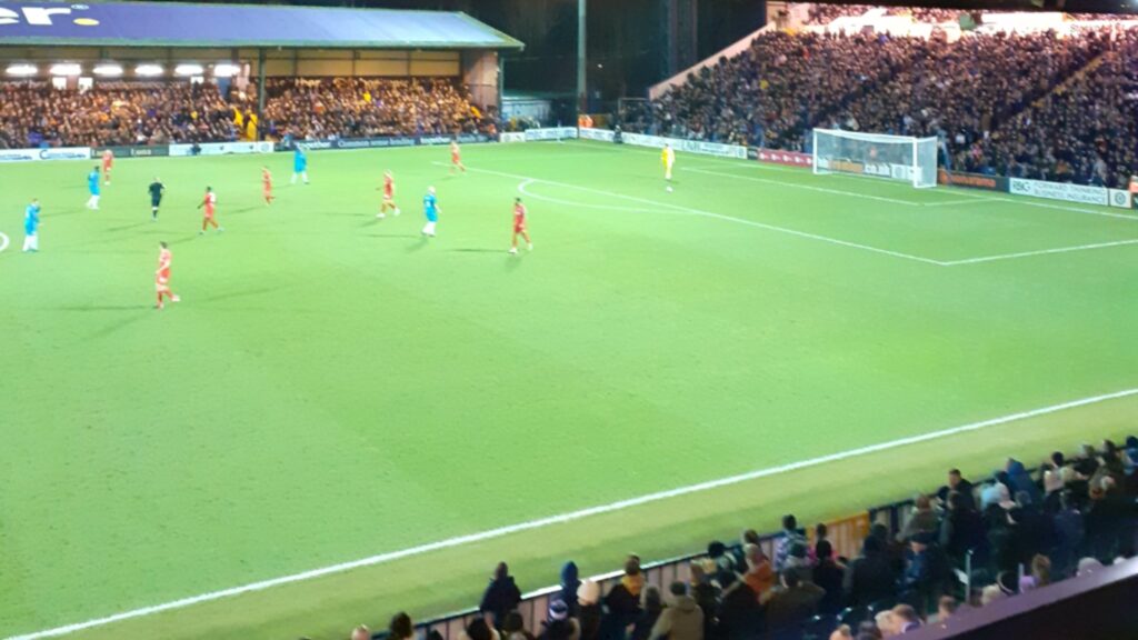 A packed Edgeley Park - Stockport County vs Chesterfield