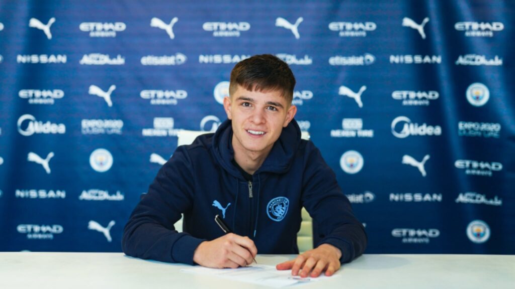 James McAtee signs Man City contract