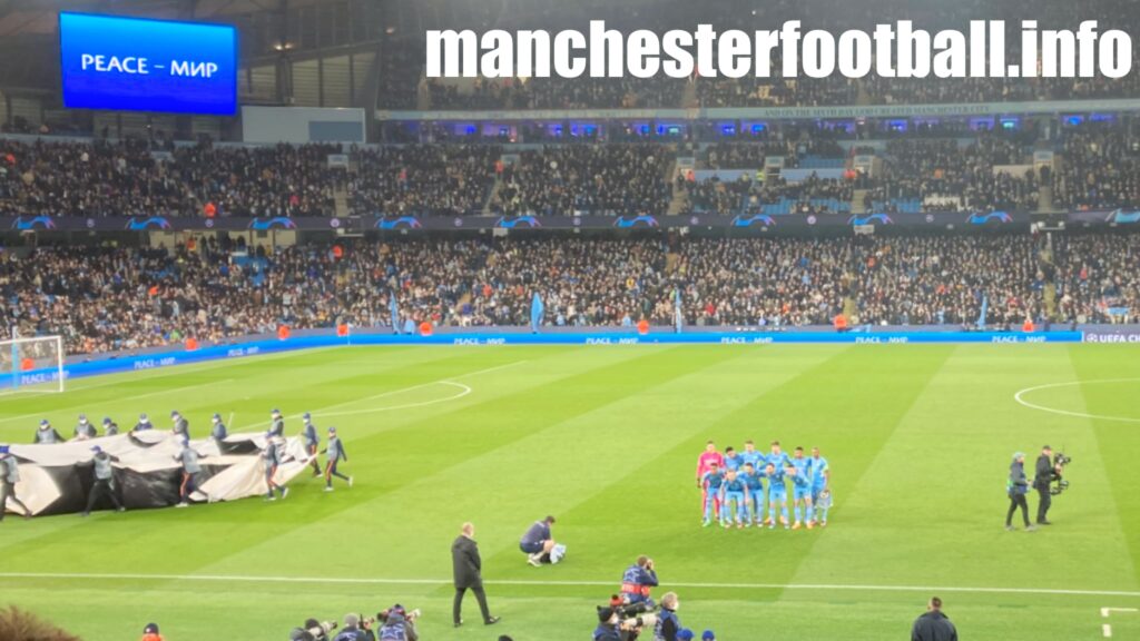 Manchester City team photo against Sporting Lisbon - Wednesday March 9 2022