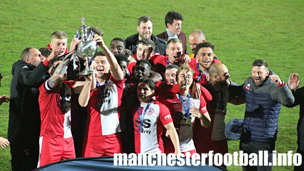 Ashton United lift the Manchester Premier Cup - Monday April 11 2022