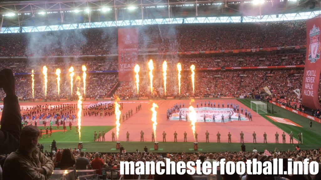 Liverpool end of Wembley prior to Chelsea vs Liverpool - FA Cup Final - Saturday May 14 2022