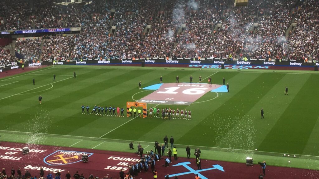 West Ham vs Man City Lineups - West Ham London Stadium