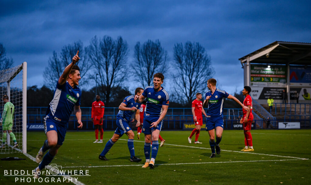 Connor Hampson's goal celebration