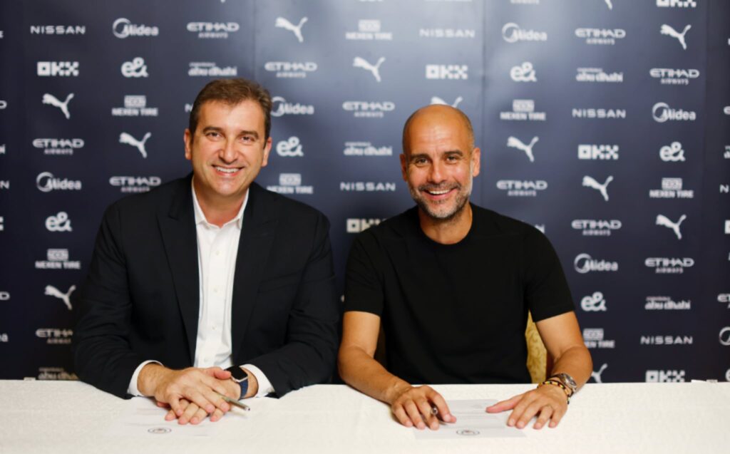 Ferran Soriano and Pep Guardiola