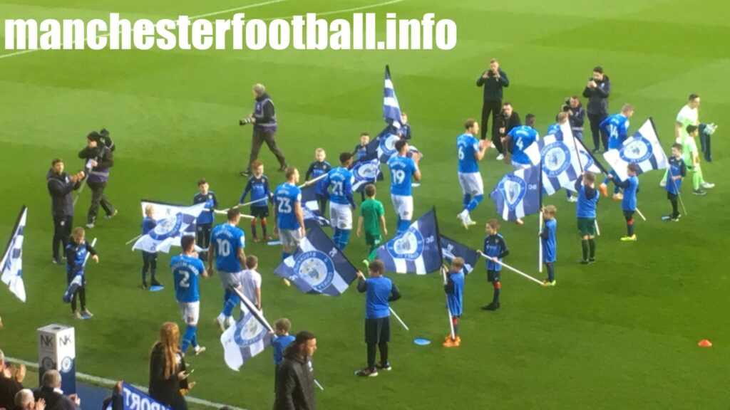Warren Wood Primary Flag Bearers at Stockport County