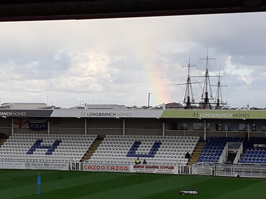 A rainbow over Victory Park