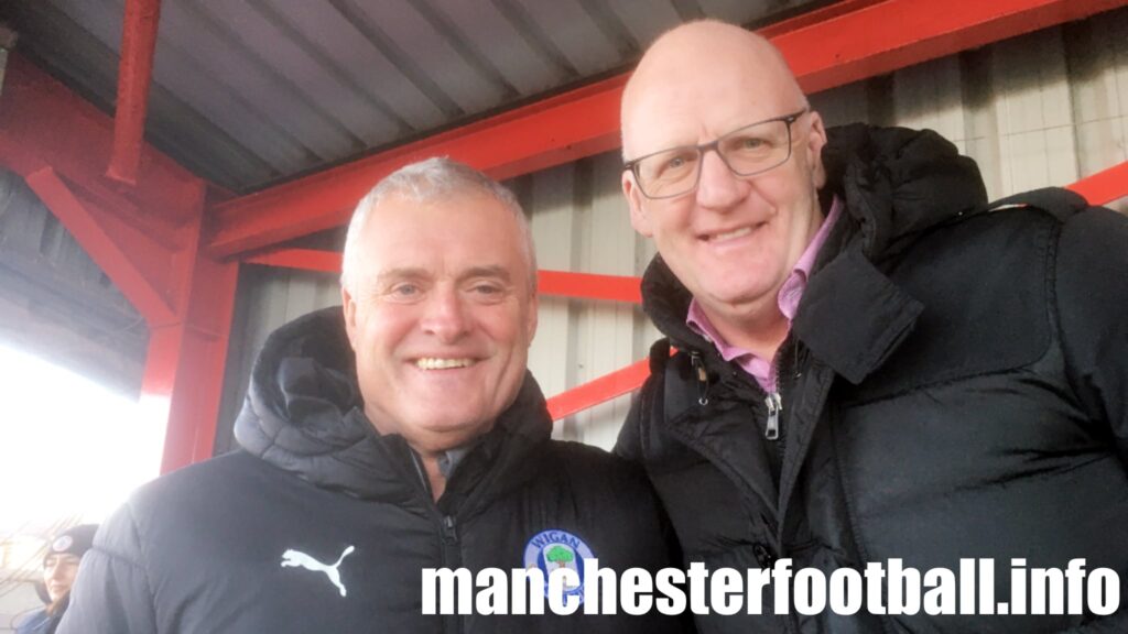 Frank Bunn and Iain Dowie at Ashton United - Monday January 2 2023