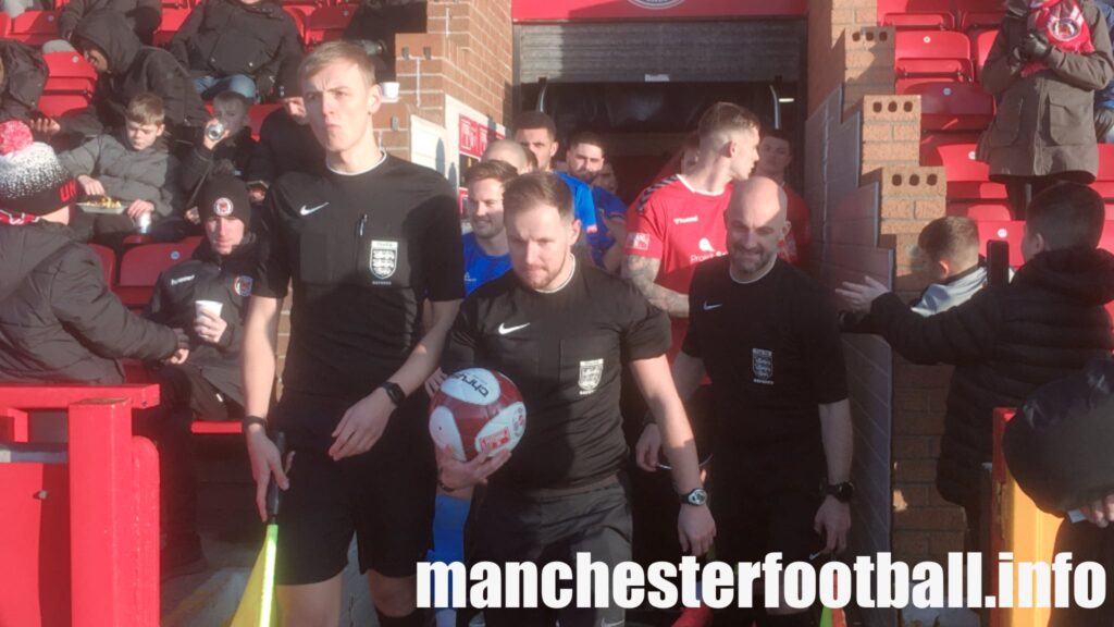 Hyde Utd vs Stafford Rangers - Teams Emerge from Tunnel - Saturday January 21 2023