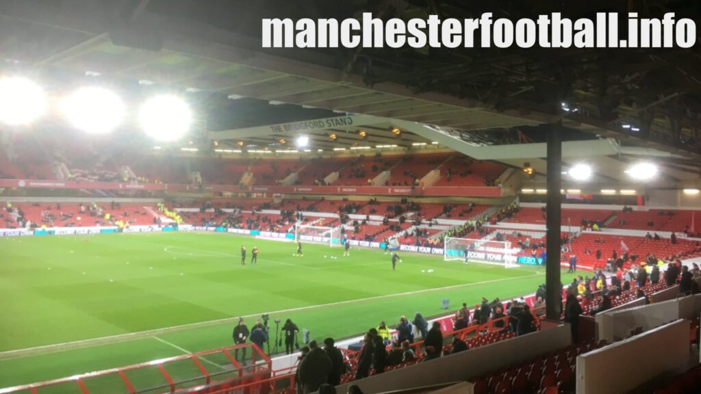 Nottingham Forest vs Manchester United - Looking to Bridgford Stand - Wednesday January 25 2023