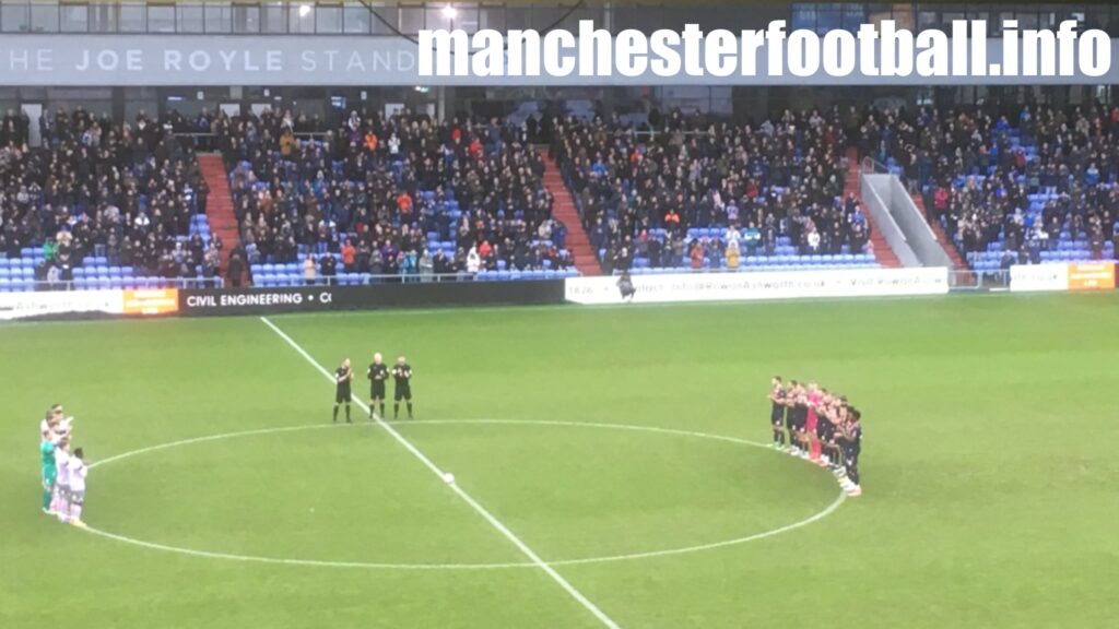 Remembering Pele - in front of Joe Royle stand at Oldham Athletic