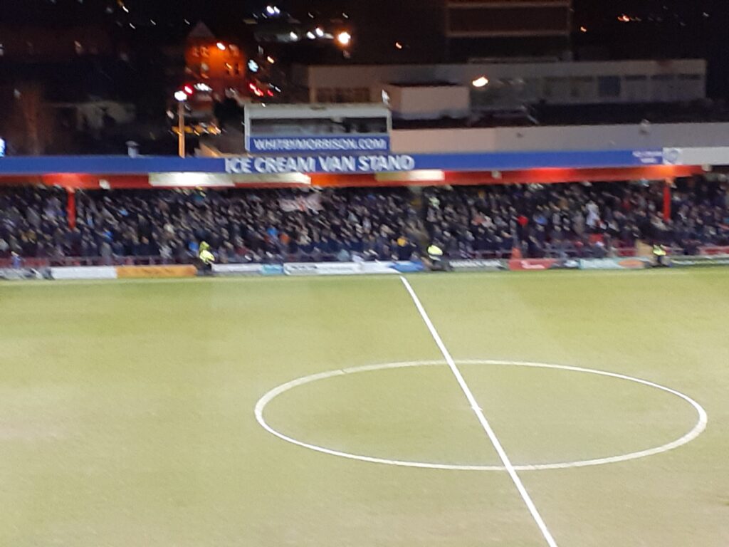 Stockport County fans at Crewe