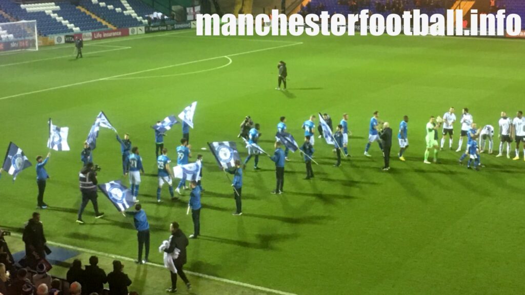 Inter Cheadle U14s Flag Bearers at Edgeley Park