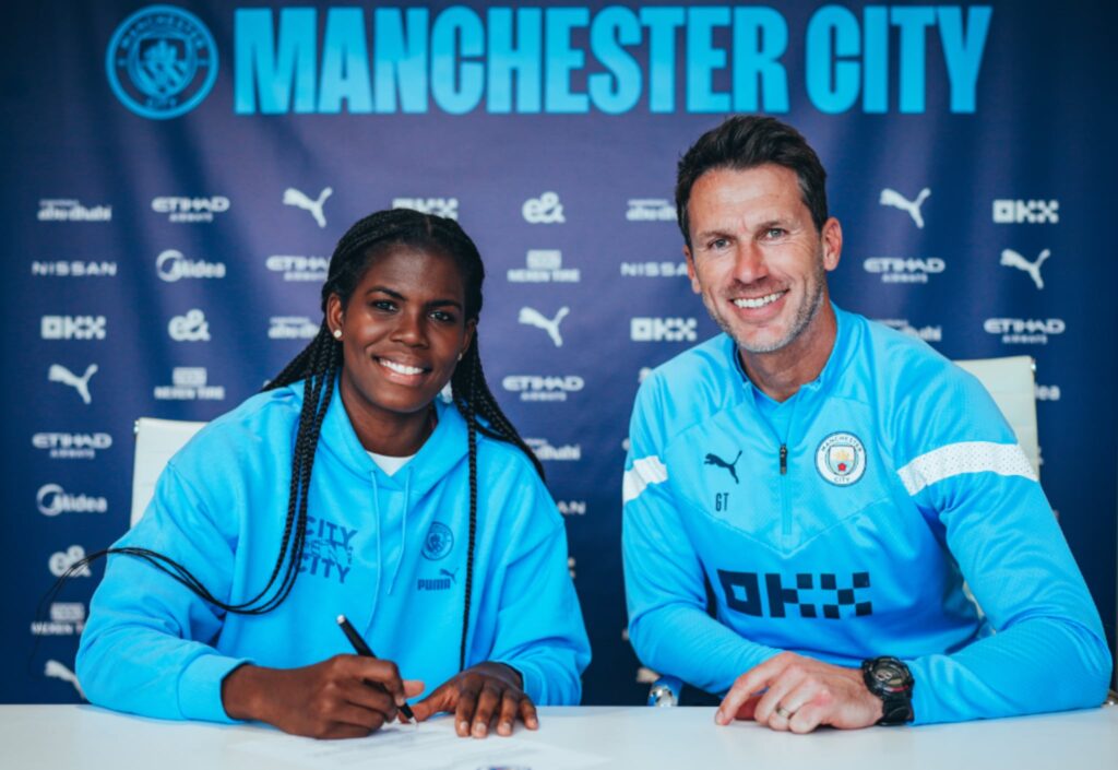 Bunny Shaw signs two-year contract extension with Manchester City alongside manager Gareth Taylor
