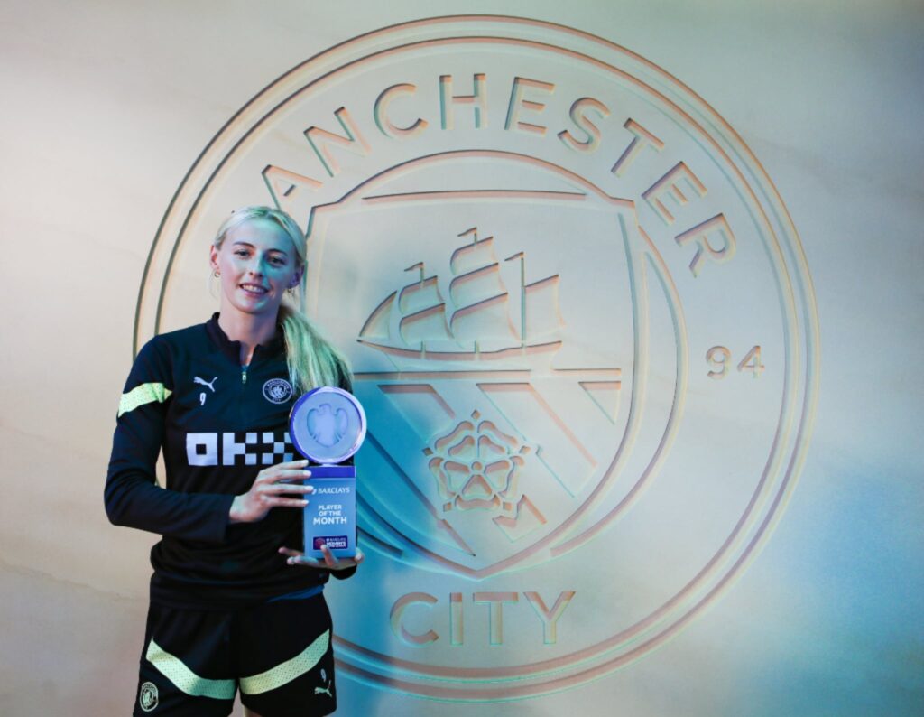 Chloe Kelly - Man City Women WSL Player of the Month Award - April 2023