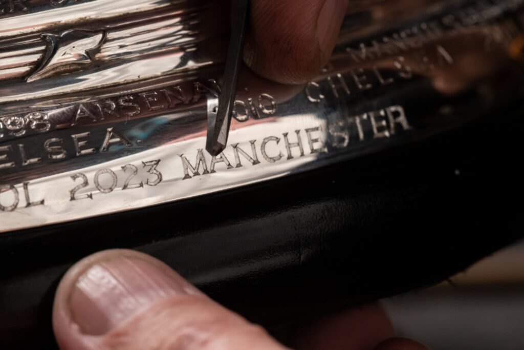 Emirates FA Cup Trophy Engraving with Manchester