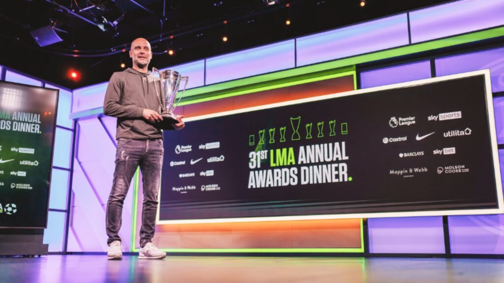 Pep Guardiola - With 3rd LMA Manager of the Year Award