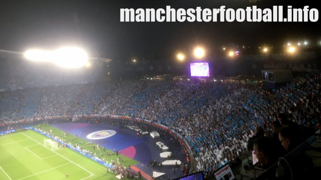 Man City fans in the Ataturk Stadium in Istanbul - Champions League final - Saturday June 10 2023